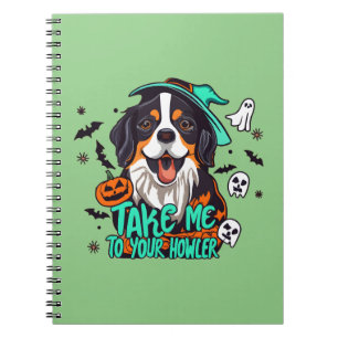Caderno Espiral Spooky Bernese Halloween : Leve-me ao seu Howler