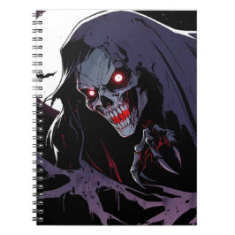 Caderno Espiral Spooky Ghost e Lua cheia