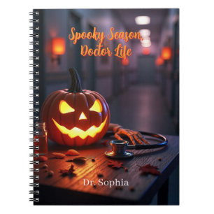 Caderno Espiral Spooky Season Doctor Life Personalizado