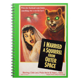 Caderno Espiral Squirrel from Outer Space