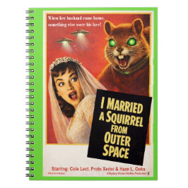 Caderno Espiral Squirrel from Outer Space
