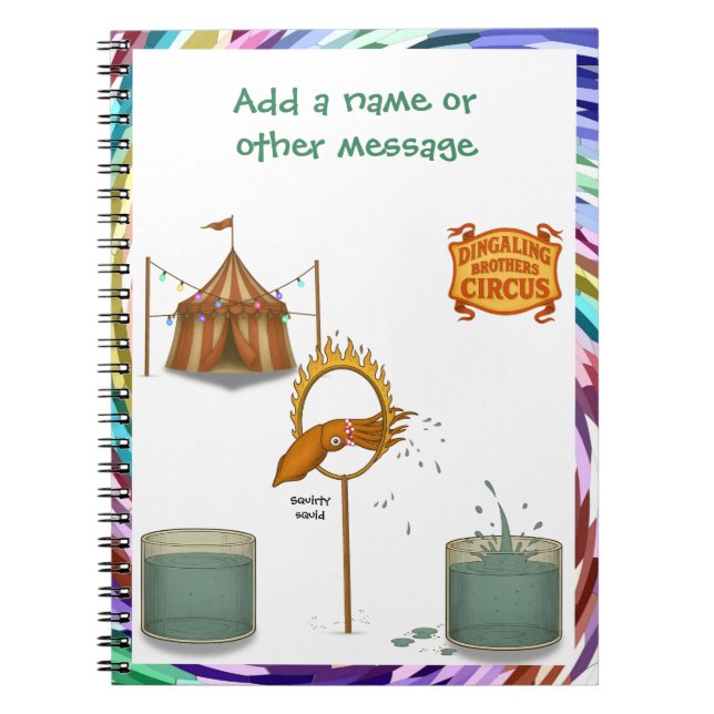 Caderno Espiral Squirty squid (Frente)