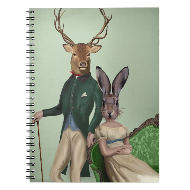 Caderno Espiral Sr. Deer e Sra. Rabbit 2 (Frente)