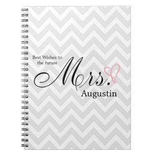 Caderno Espiral Sra. futura Scribbled rosa Casamento Planejador do