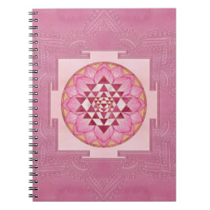 Caderno Espiral Sri Lanka/Sri Chakra no lotus