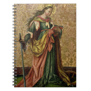 Caderno Espiral St. Catherine de Alexandria (óleo no painel) 2