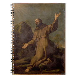 Caderno Espiral St Francis que recebe os Stigmata