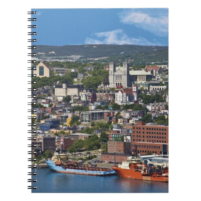 Caderno Espiral St. John's, Terra Nova e Labrador, Canadá, a costa (Frente)