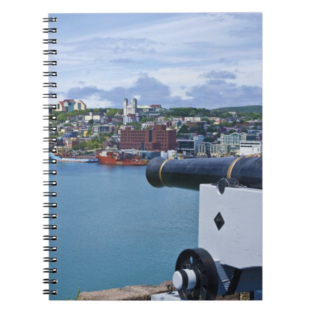 Caderno Espiral St. John's, Terra Nova e Labrador, Canadá, a orla  (Frente)