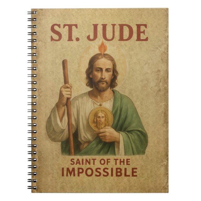 Caderno Espiral St Jude Catholic Faith Devotional Journal  (Frente)