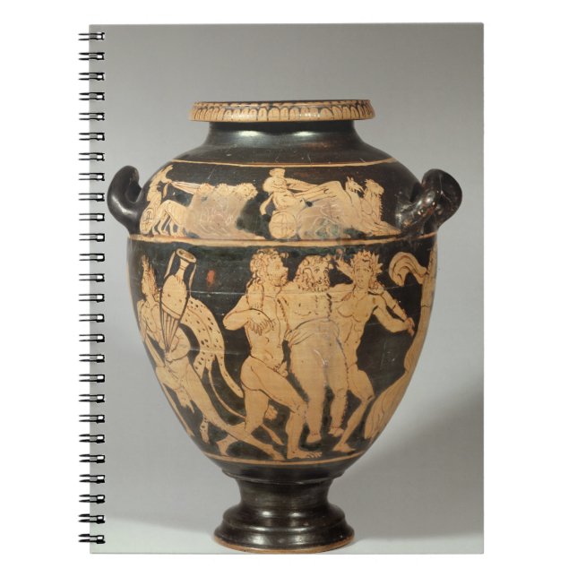 Caderno Espiral Stamnos, cena de Dionysiac, Etruscan (Frente)