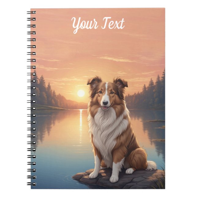 Caderno Espiral Standard Collie por Lago (Frente)
