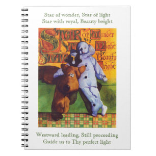 Caderno Espiral STAR DO Bloco de Notas Espiral 6.5x8.75