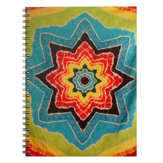 Caderno Espiral Star Tie Dye (Frente)