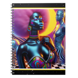 Caderno Espiral Starry Afrofuturism Glamor
