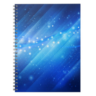 Caderno Espiral Starry Galaxy Abstrato