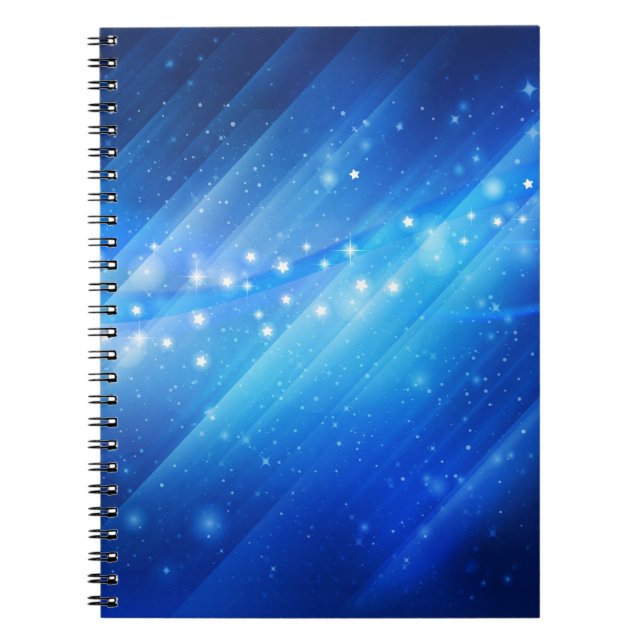 Caderno Espiral Starry Galaxy Abstrato (Frente)