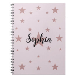 Caderno Espiral Starry Pink: Notebook Espiral Personalizado