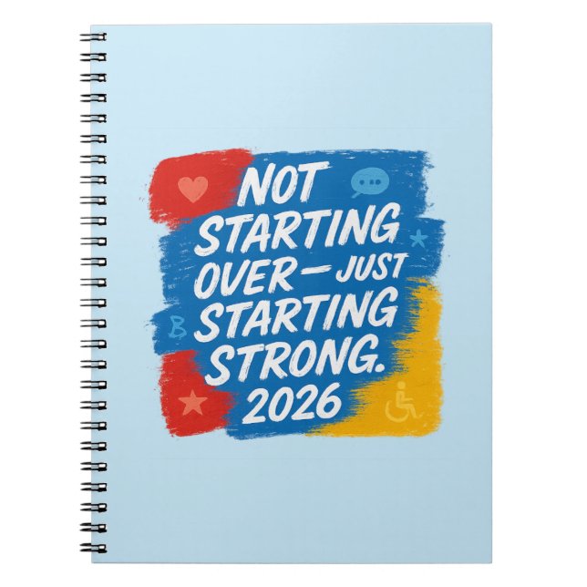 Caderno Espiral “Starting Strong 2026” Empowerment (Frente)