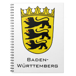 Caderno Espiral State of Baden-Württemberg Grand Coat of Arms Art
