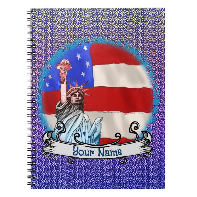 Caderno Espiral Statue Liberty (Frente)
