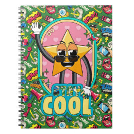 Caderno Espiral Stay Cool Retro Star Notebook