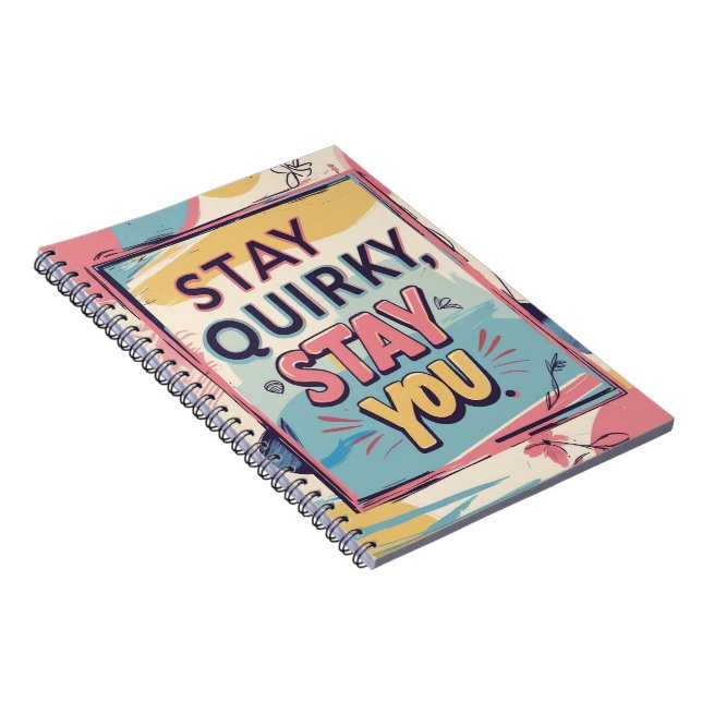 Caderno Espiral Stay Quirky Stay You Colorful Spiral Notebook (Lado Direito)