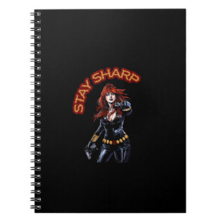 Caderno Espiral Stay Sharp - Black widow