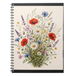 Caderno Espiral Stay Wild | Vintage Wild Herbs Botanical Design