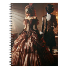Caderno Espiral Steampunk Victorian Fantasy Art Masquerade 