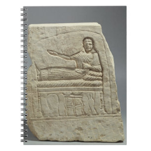 Caderno Espiral Stela funerário em nome da senhora Artemis, franc