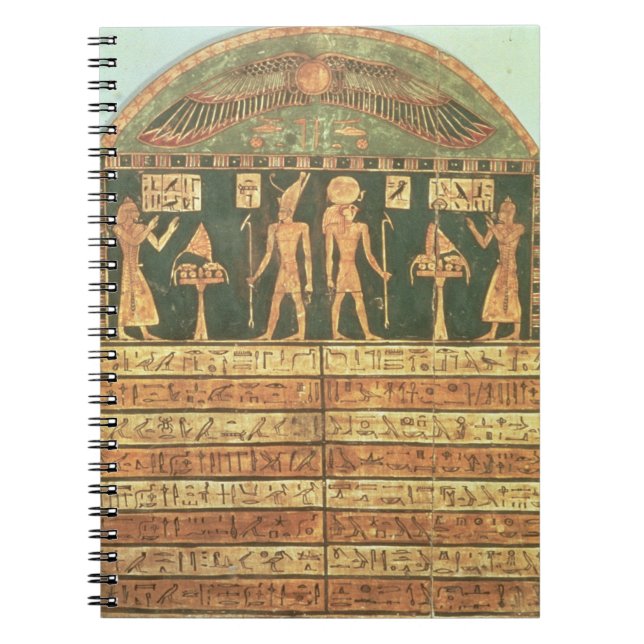 Caderno Espiral Stele de Horsiese, período atrasado (madeira (Frente)