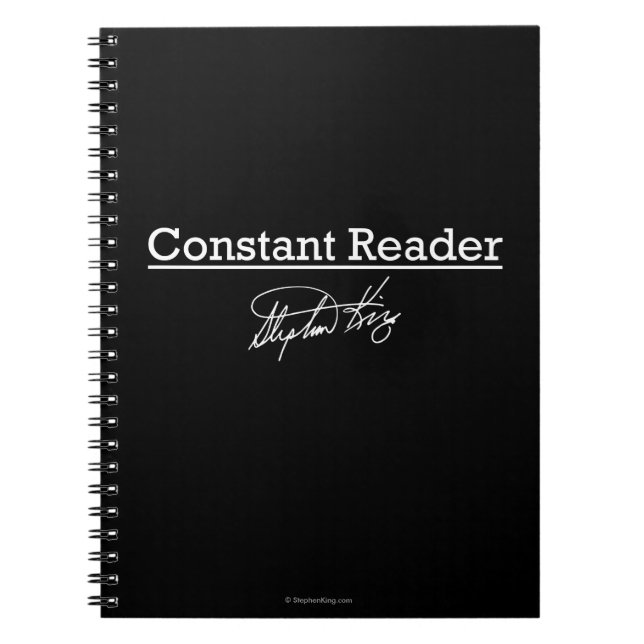 Caderno Espiral Stephen King, leitor constante (Frente)