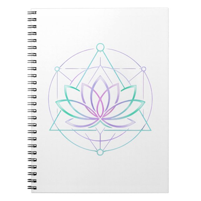 Caderno Espiral Still I Bloom Neon Lotus Journal (Frente)