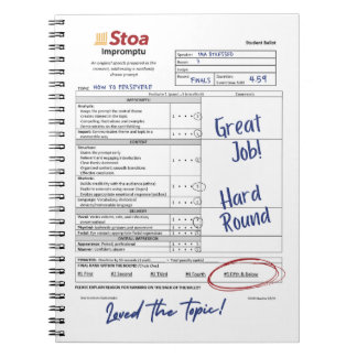 Caderno Espiral Stoa Speech Ballot 5 e Abaixo