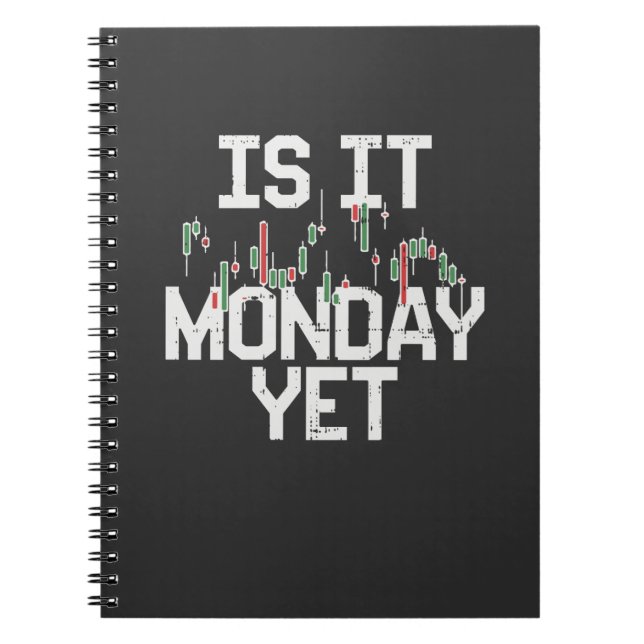 Caderno Espiral Stock Market - Is It Monday Yet (Frente)