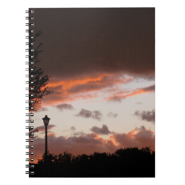 Caderno Espiral Stormy Texas Sunset (Frente)