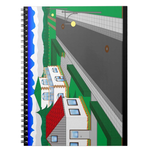 Caderno Espiral Straßen und Hausbau (Frente)