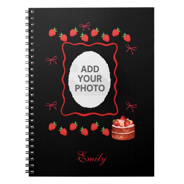 Caderno Espiral Strawberry Birthday Notebook Gift (Frente)
