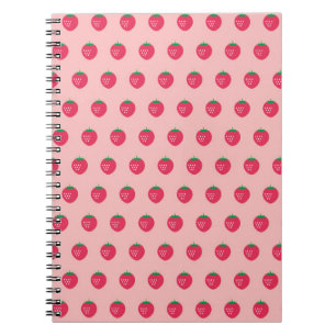 Caderno Espiral Strawberry Print