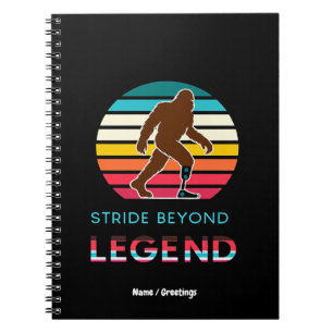 Caderno Espiral Stride Além da Lenda Sasquatch Amputado Vintage