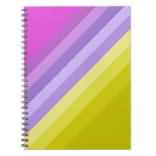 Caderno Espiral Striped, brilhante