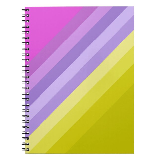 Caderno Espiral Striped, brilhante (Frente)
