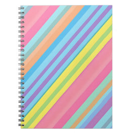 Caderno Espiral striped notebook 