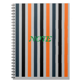 Caderno Espiral  Stripes Spiral Photo Notebook