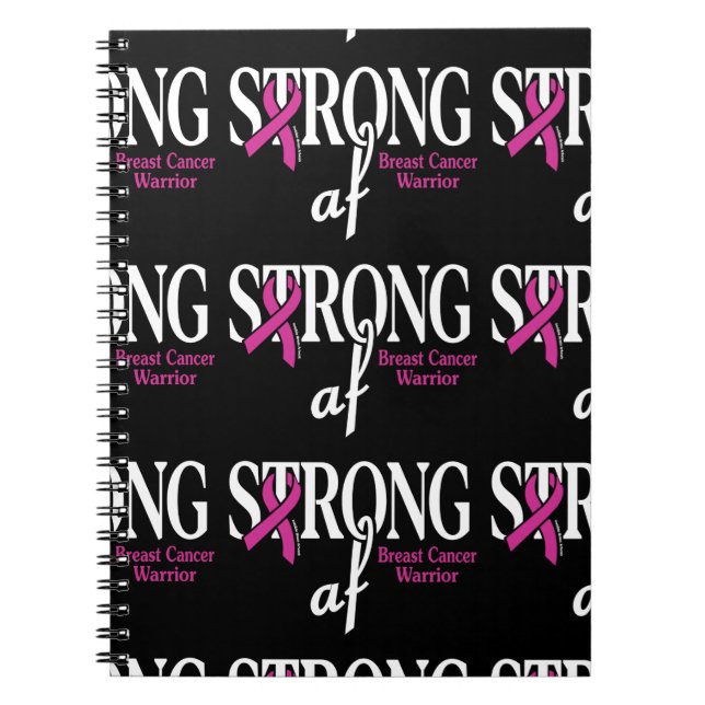 Caderno Espiral STRONG af...Cancer de mama (Frente)