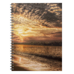 Caderno Espiral Stuning Beach Sunrise