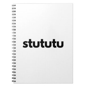 Caderno Espiral Stututu Turbo Ruído Flutter Explosão Da Válvula