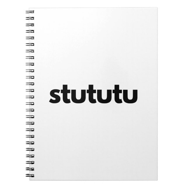 Caderno Espiral Stututu Turbo Ruído Flutter Explosão Da Válvula En (Frente)