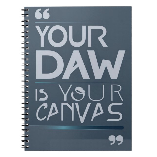 Caderno Espiral Sua DAW É Sua Tela opção 3 (Frente)